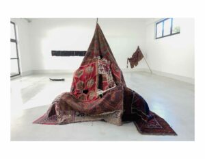 Farkhondeh_Shahroudi, Spatial Poetry, 2017, exhibition view, Lottozero textile laboratories, Prato; photo: Rachele Salvioli