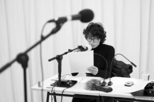 Documentation of Episode 1 performance at KANAL- Centre Pompidou Brussels broadcast on STUDIO K radio, Jan. 2021. Valérie Nagant 